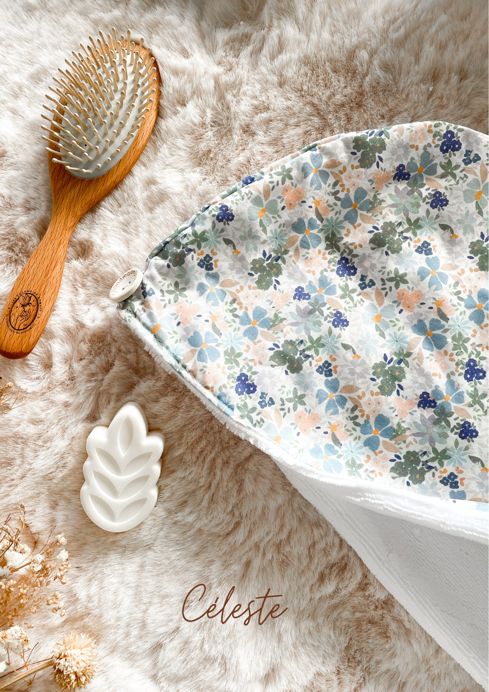 Serviette / turban pour cheveux