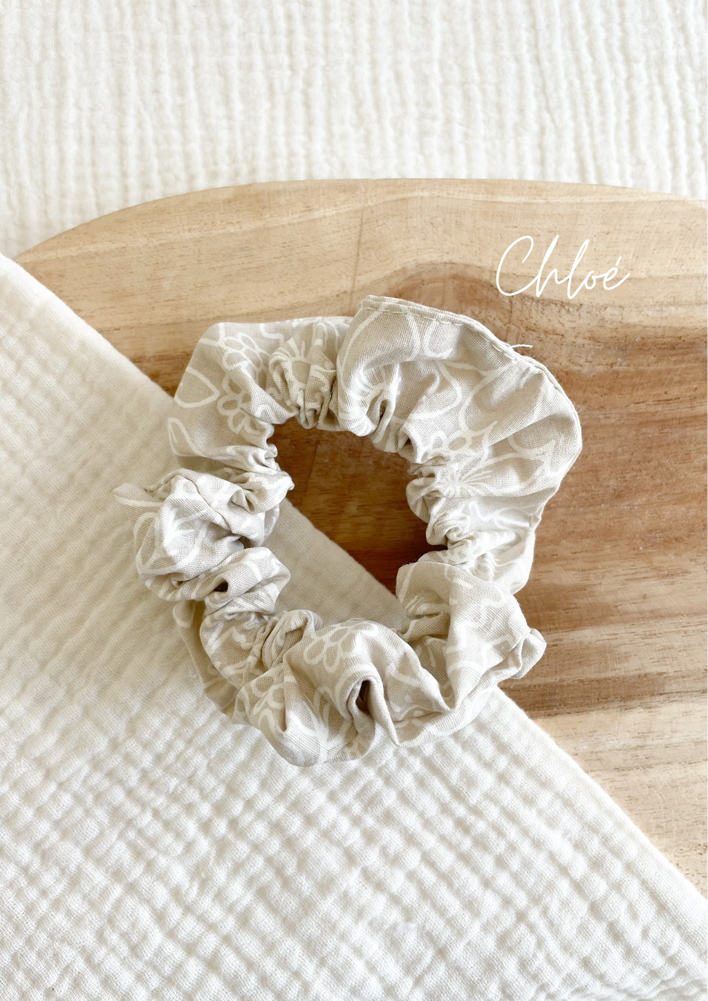 Bedruckter Haargummi aus Baumwolle