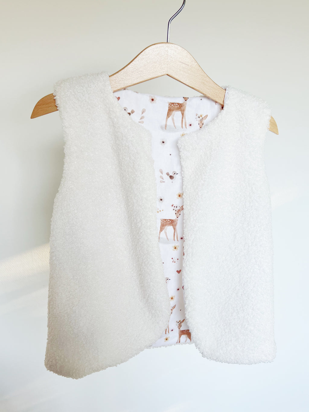 Children's ecru terry shepherd's vest