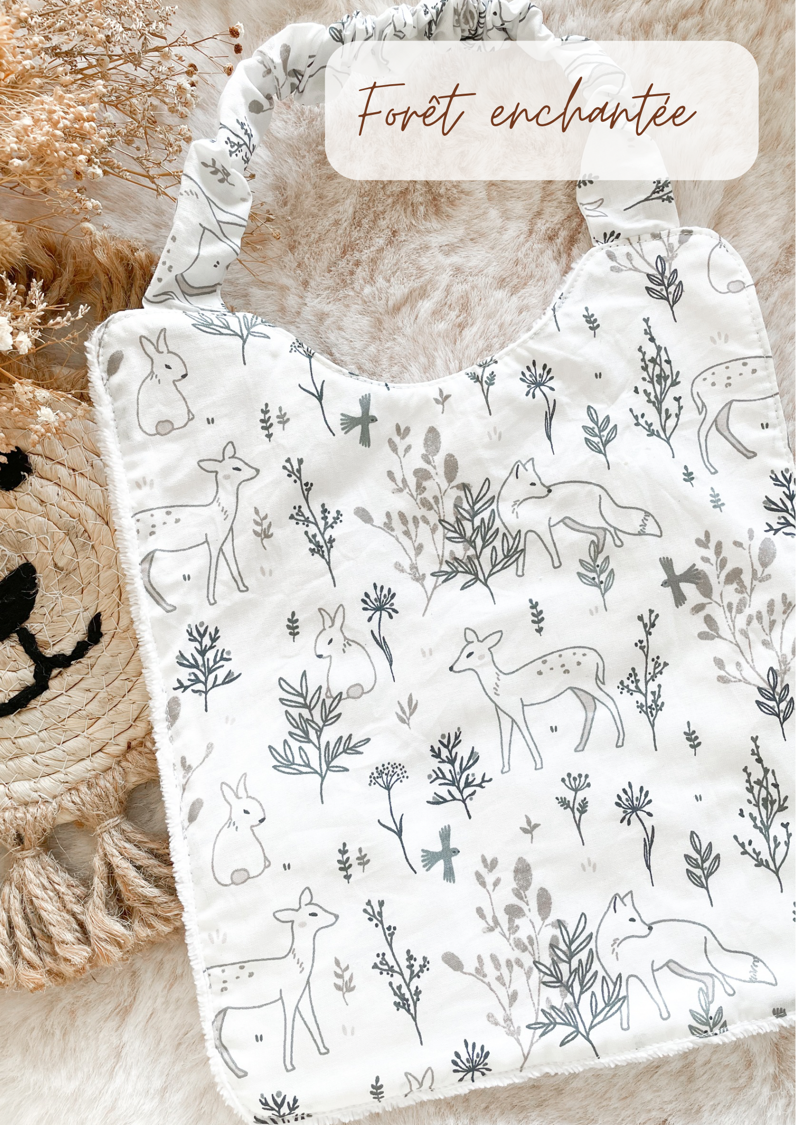 Large bib (2-8 years) / canteen napkin