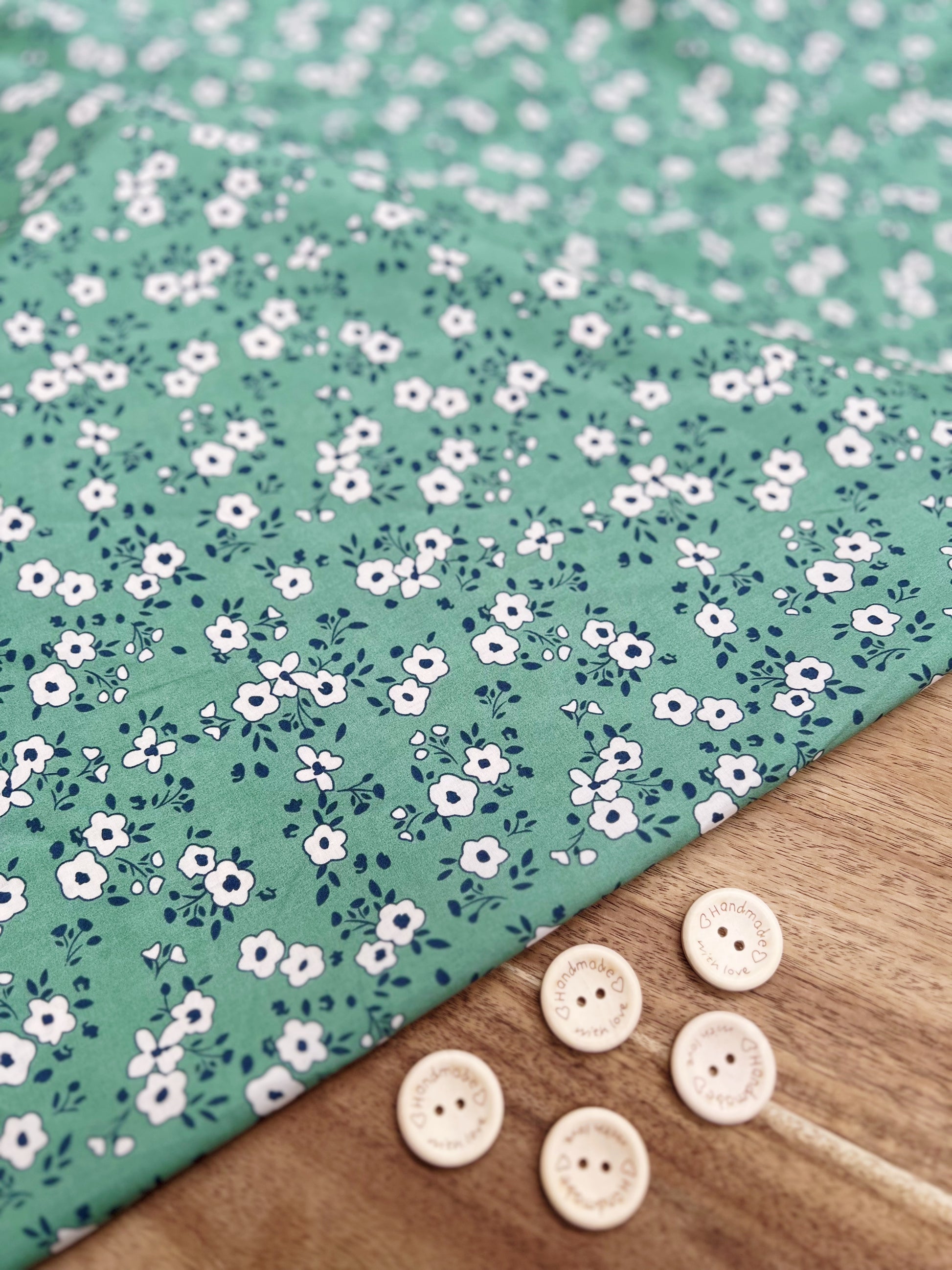 Watercolor cotton poplin