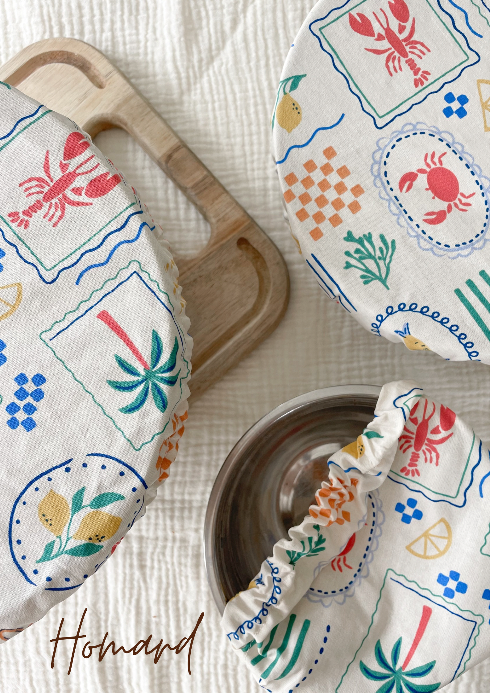 Kit de 3 couvre-bols en tissu (taille S, M et L)