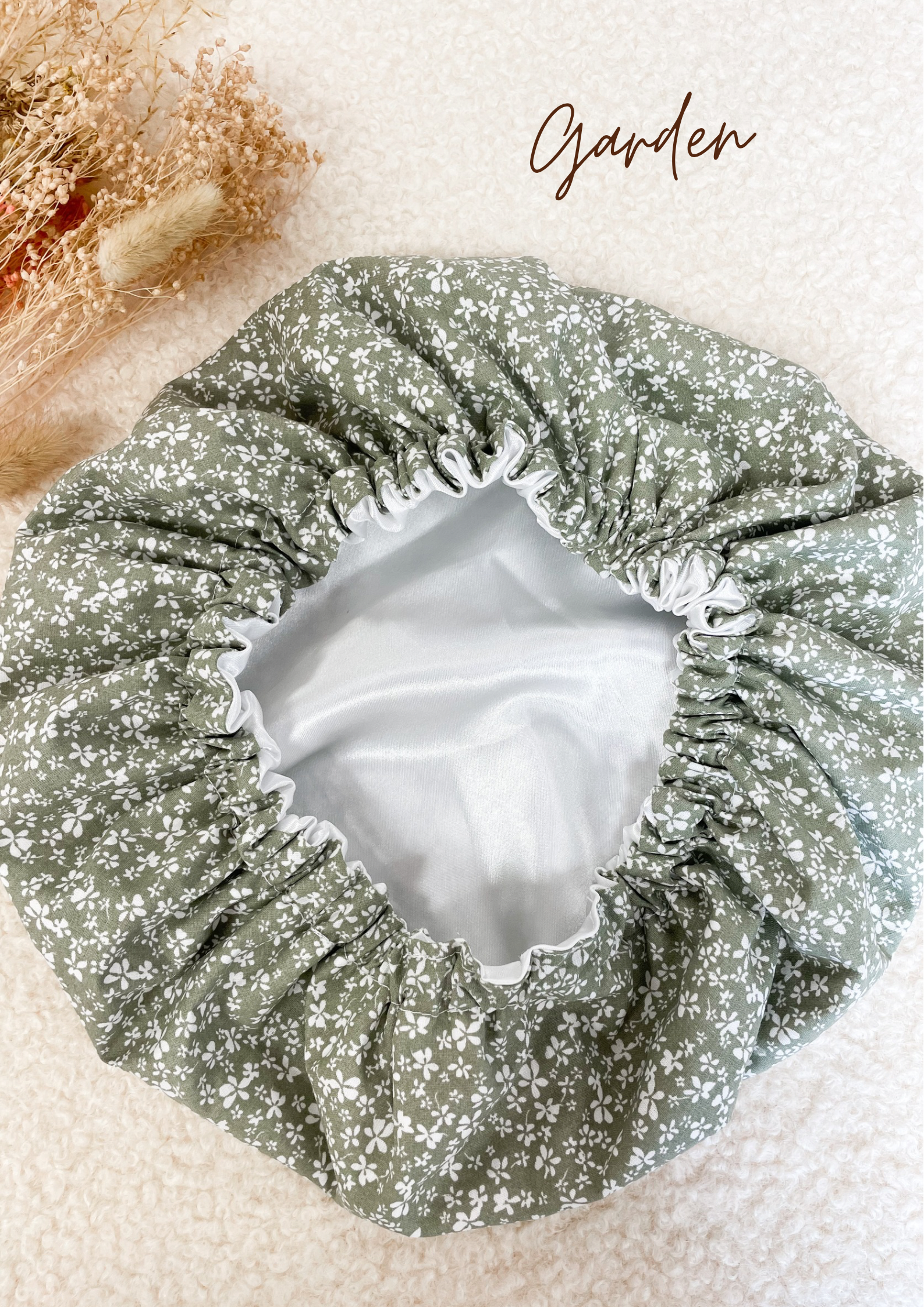 Bonnet de soin en satin
