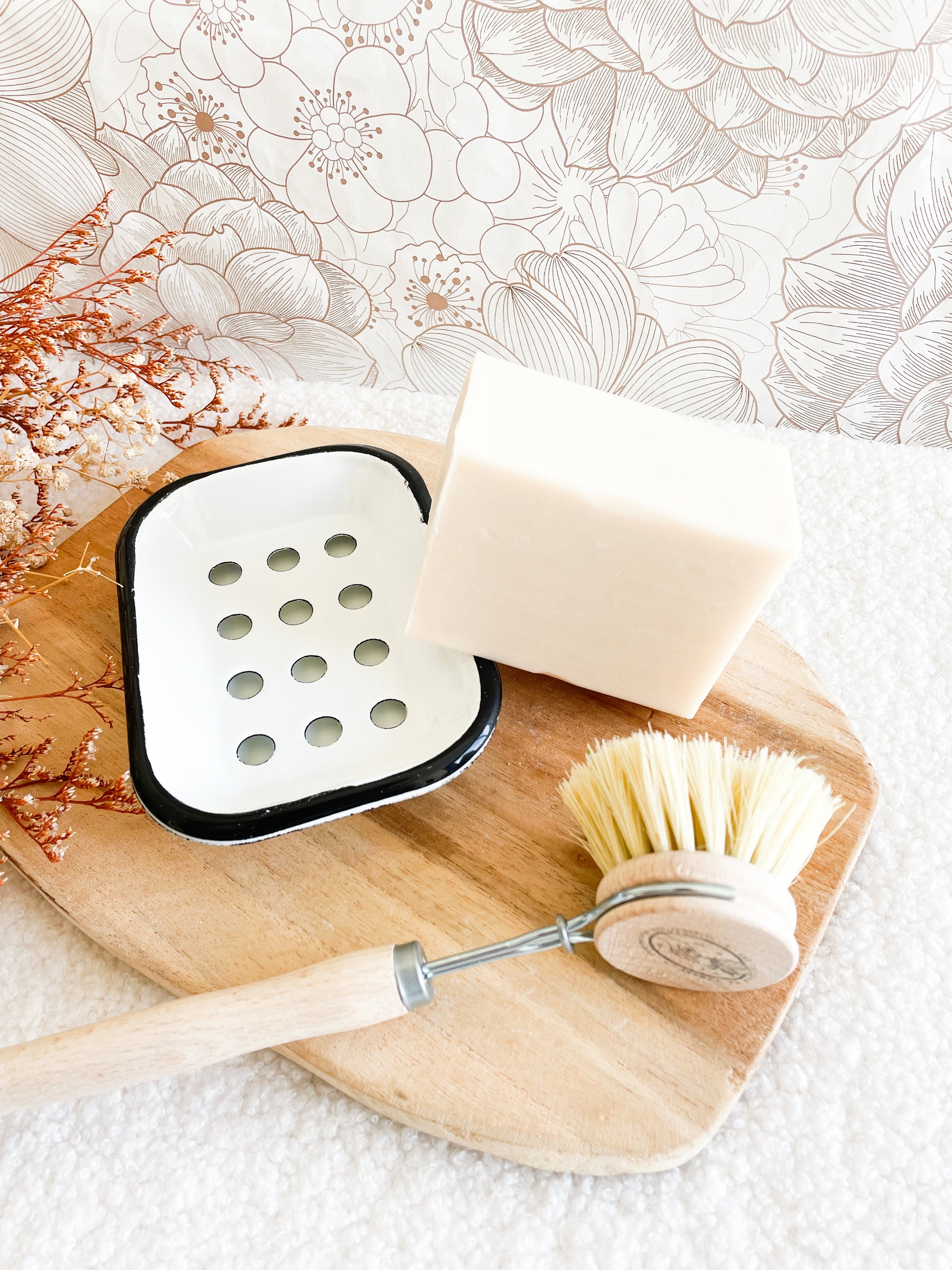 Porte-savon en fer émaillé Blanc - Droguerie écologique