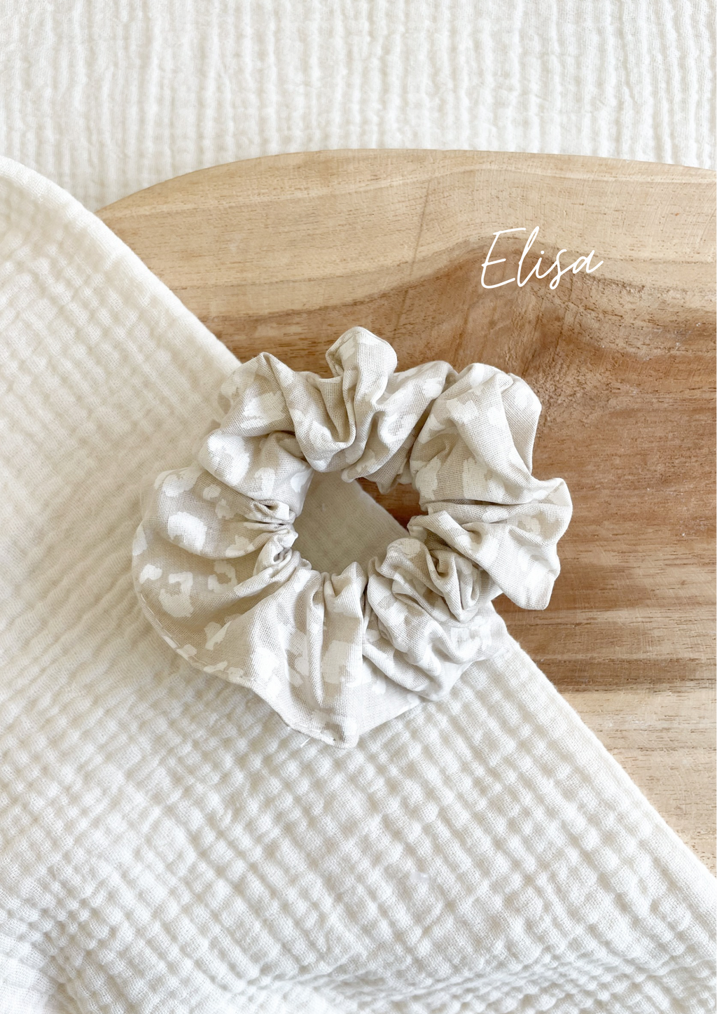 Bedruckter Haargummi aus Baumwolle