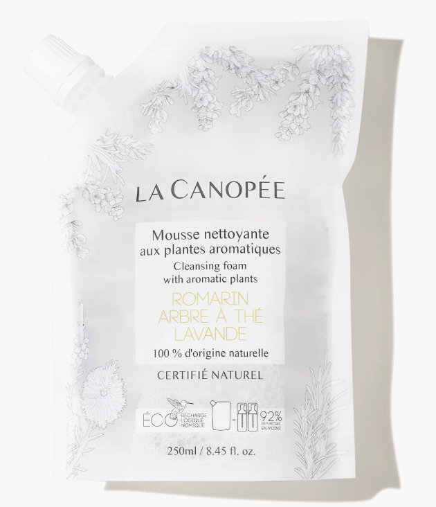 Éco-recharge mousse nettoyante aux plantes aromatiques - La Canopée