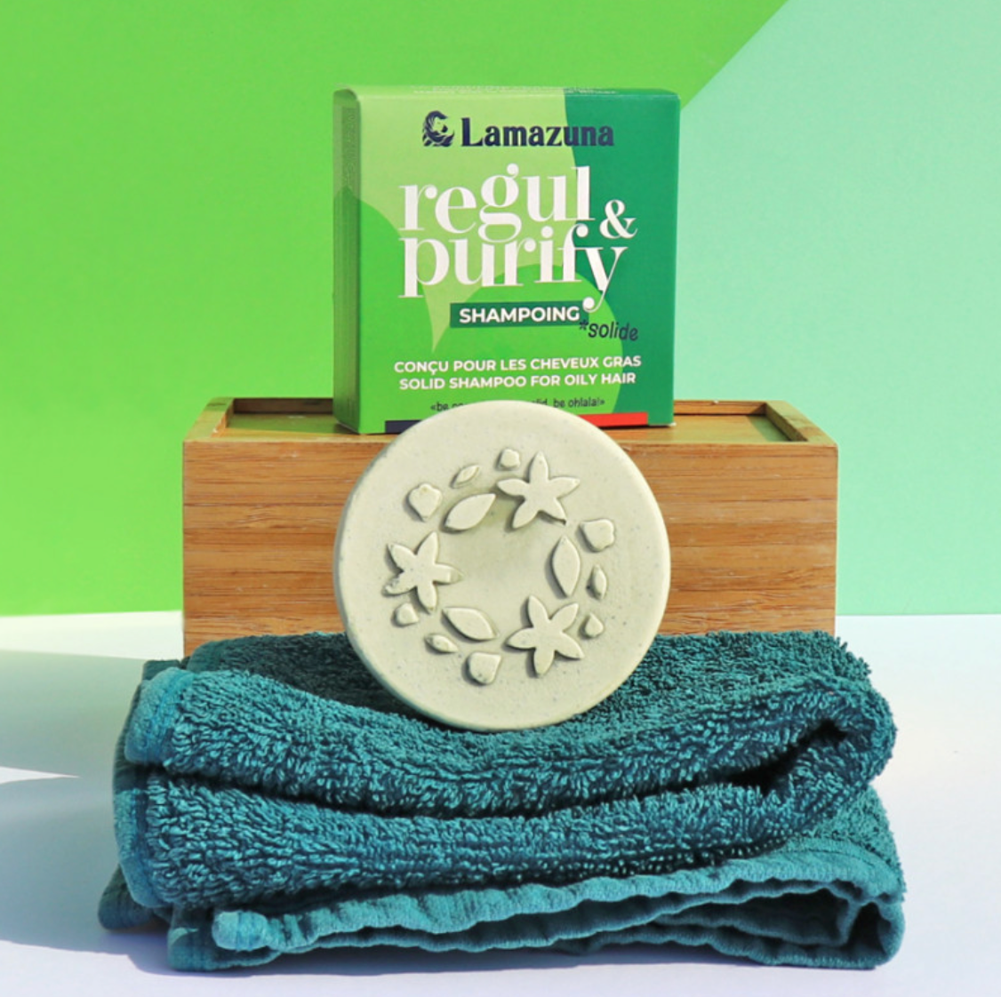 Shampoing solide purifiant Regul & Purify - Lamazuna