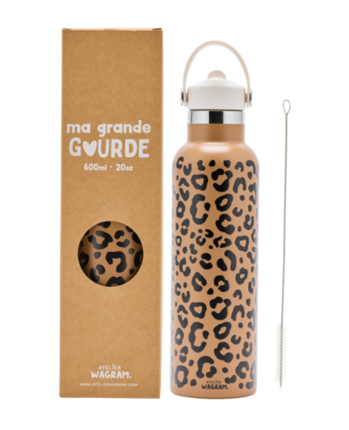 Gourde acier inoxydable 600ml - Atelier Wagram