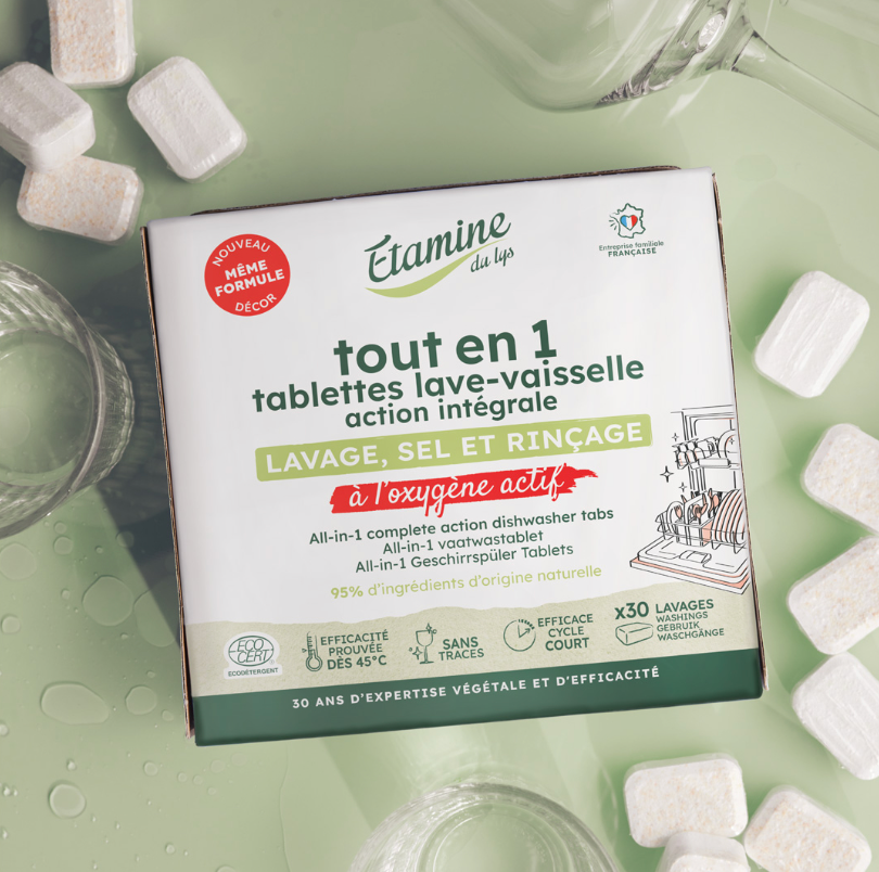 Tablettes lave-vaisselle action tout en 1 - Etamine du Lys