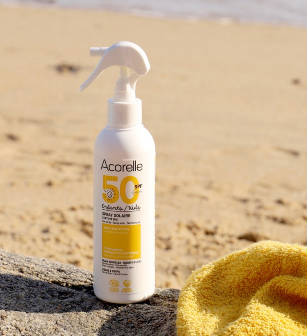 Spray solaire pour enfants SPF 50 bio - Acorelle