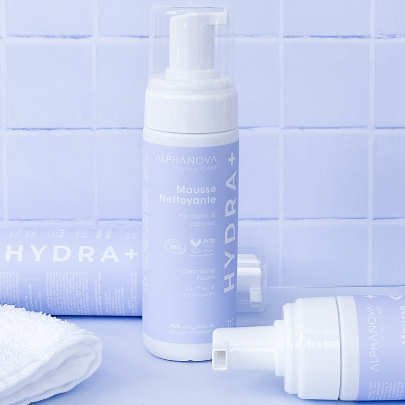 Mousse nettoyante apaisante bio - Alphanova