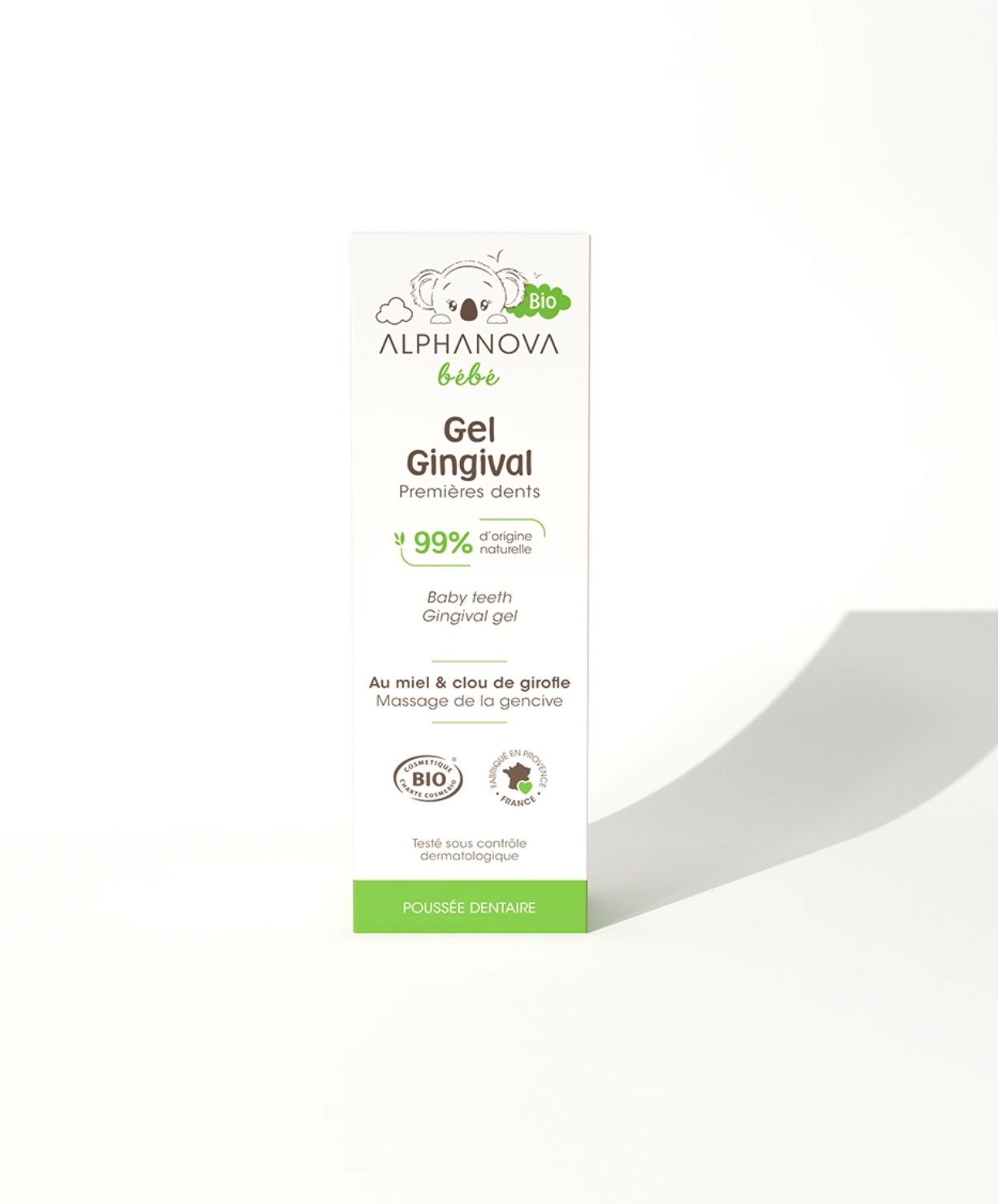 Gel gingival premières dents bio pour bébé - Alphanova