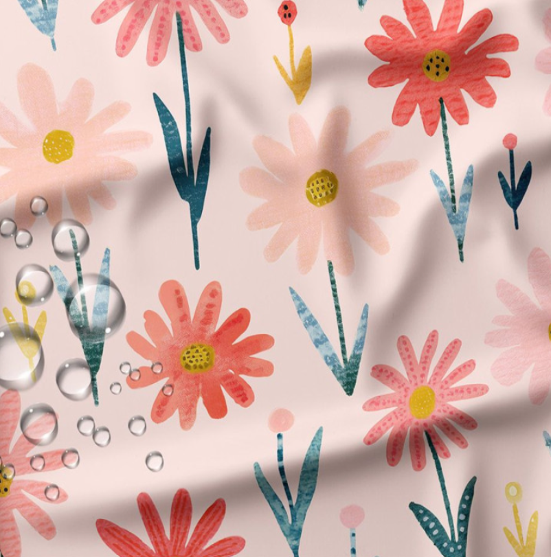 Tissu imperméable Flowers