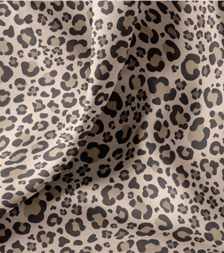 Coton enduit Leopard