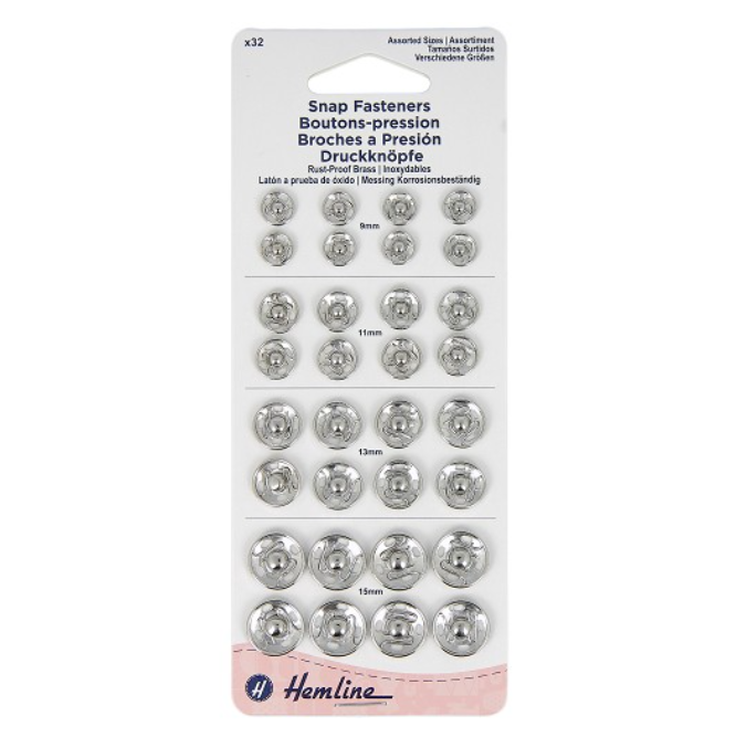 Boutons pression nickelés