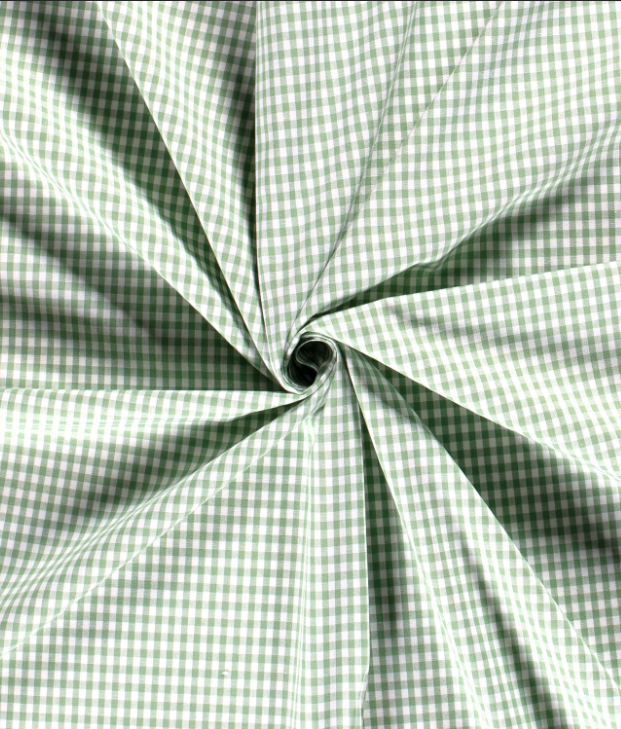 Vichy vert petits carreaux