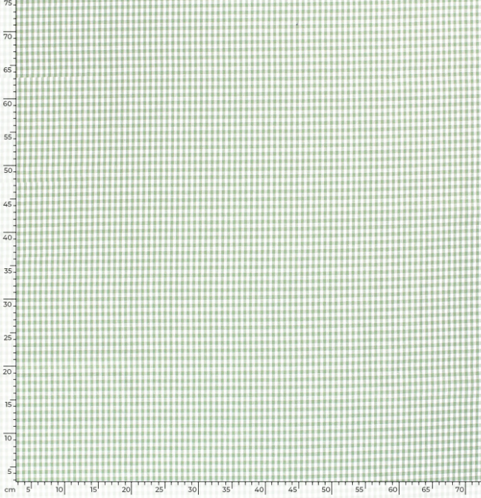 Vichy vert petits carreaux