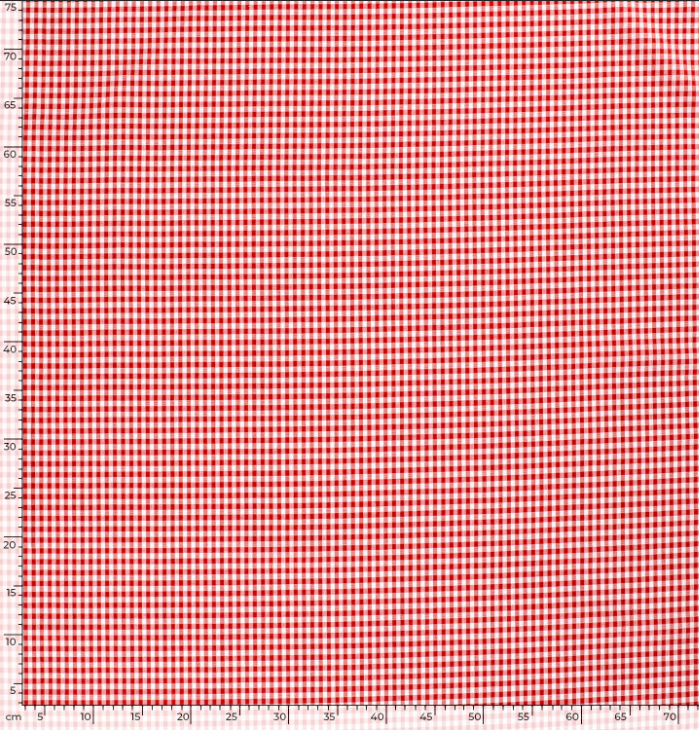 Vichy rouge petits carreaux