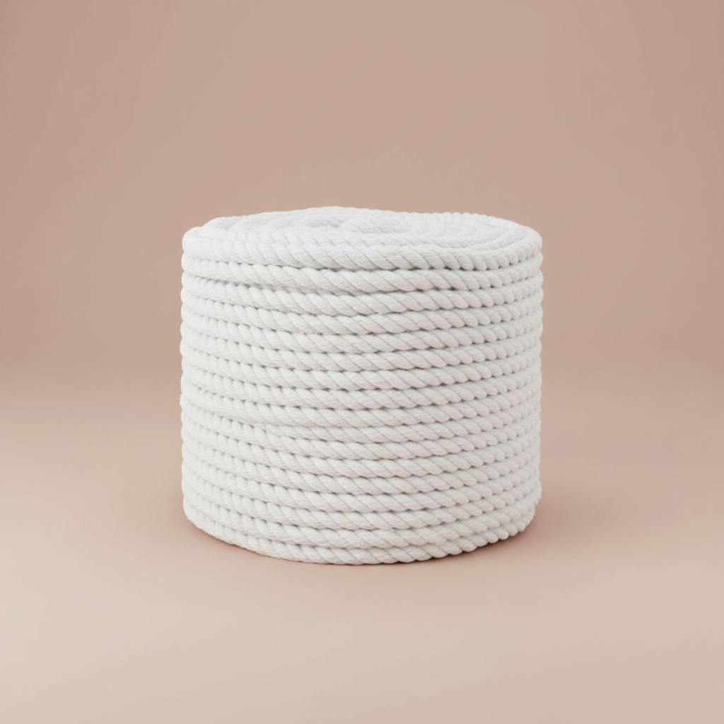 Cordon blanc torsadé 3mm