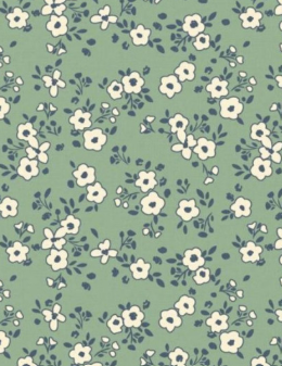 Baumwollpopeline mit Aquarellmuster