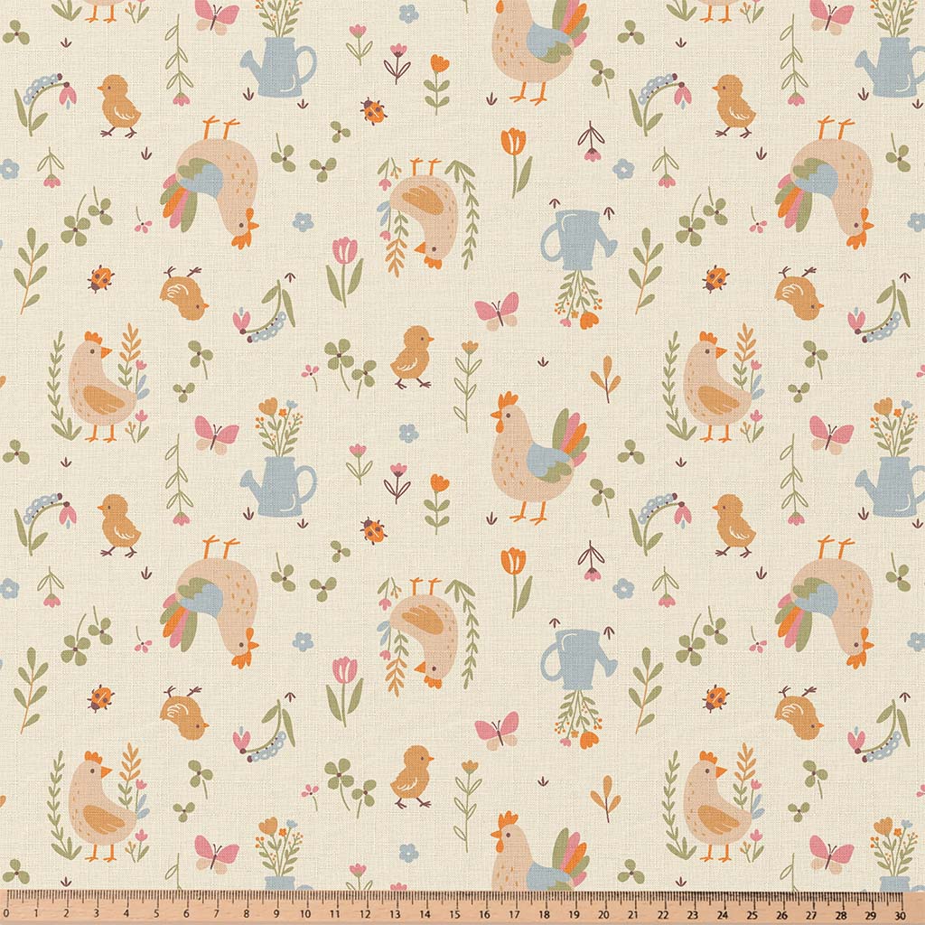 Coton imprimé Cocotte