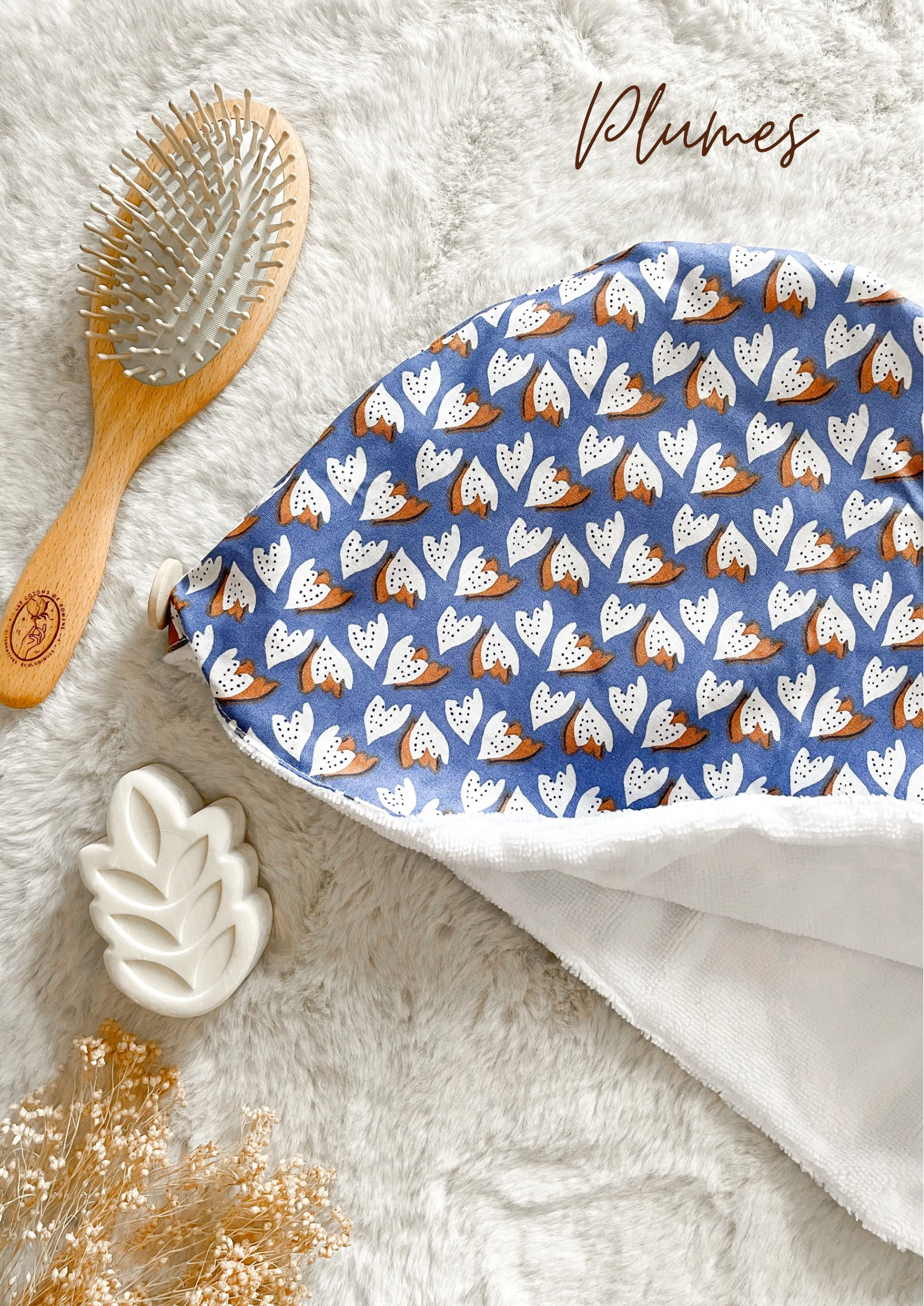 Serviette / turban pour cheveux