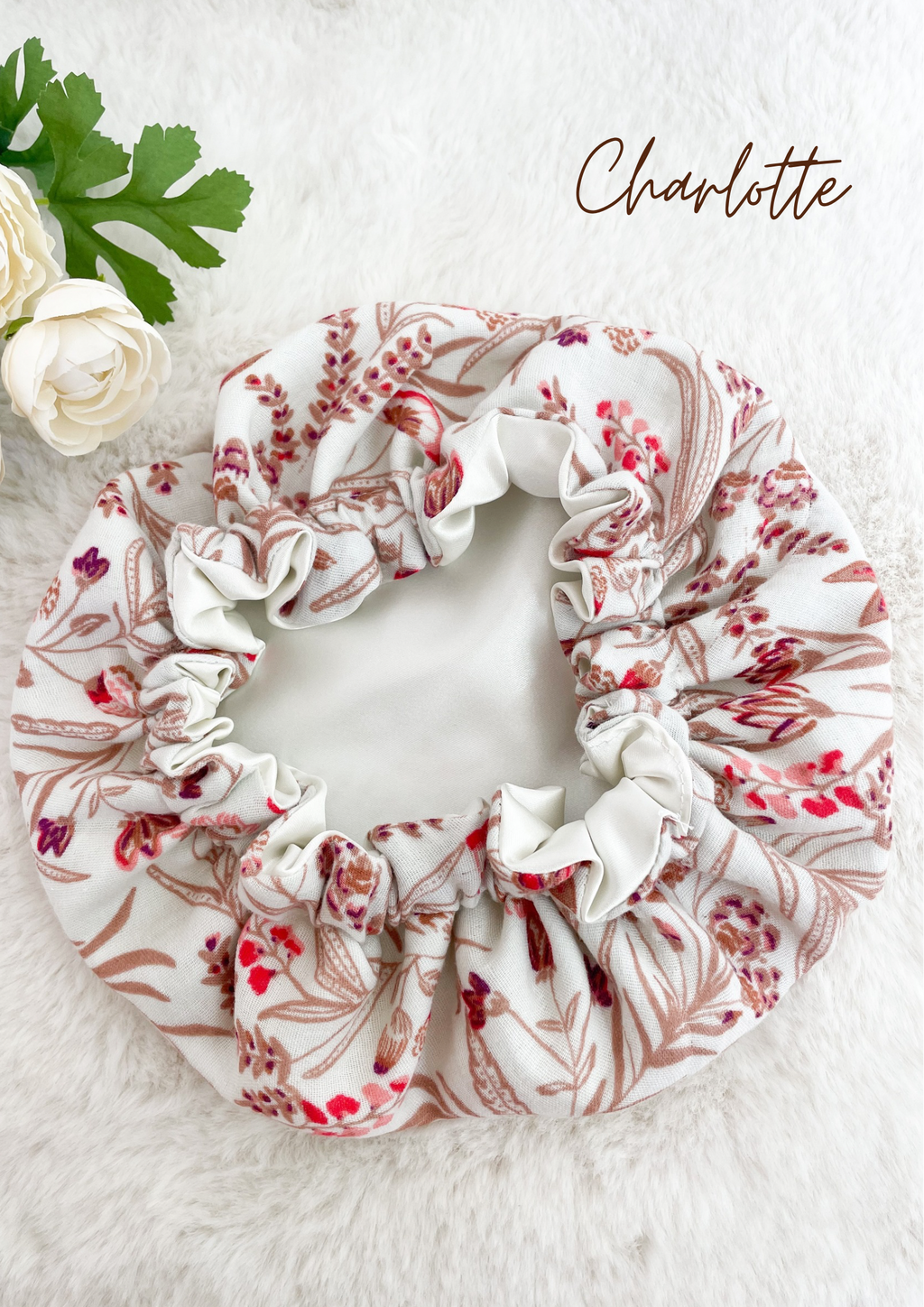 Bonnet de soin en satin