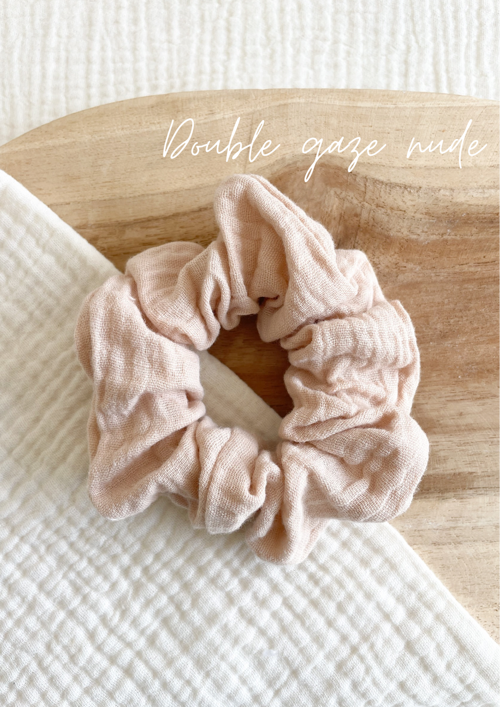 Double gauze scrunchie