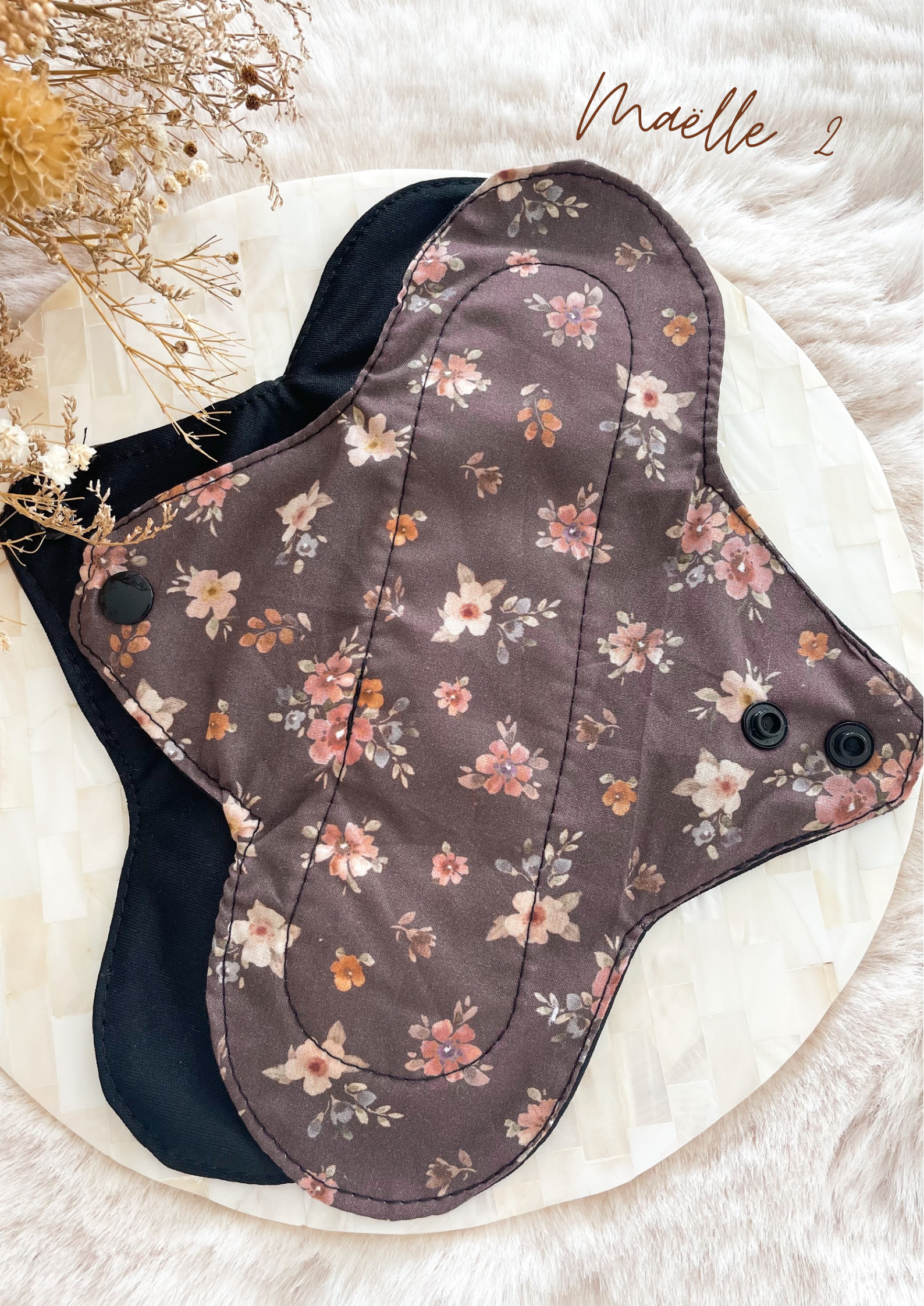 Serviette hygiénique lavable pour flux important