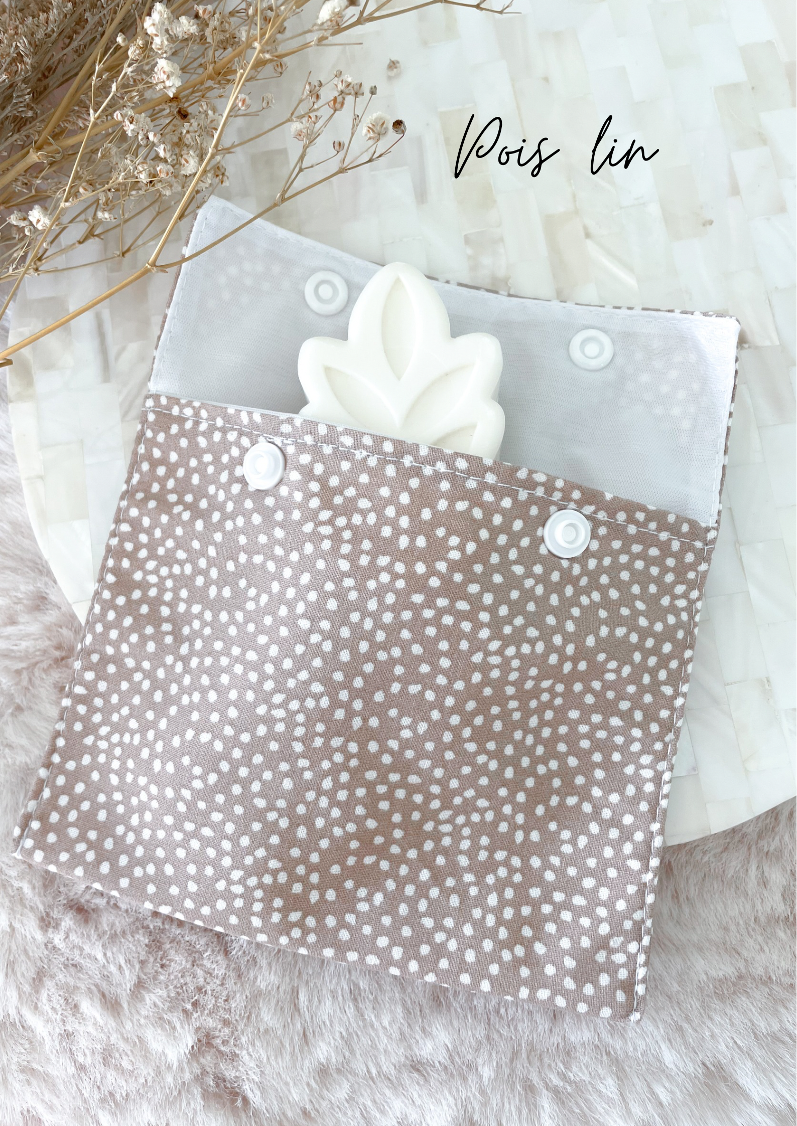 Pochette à savon imperméable petit format