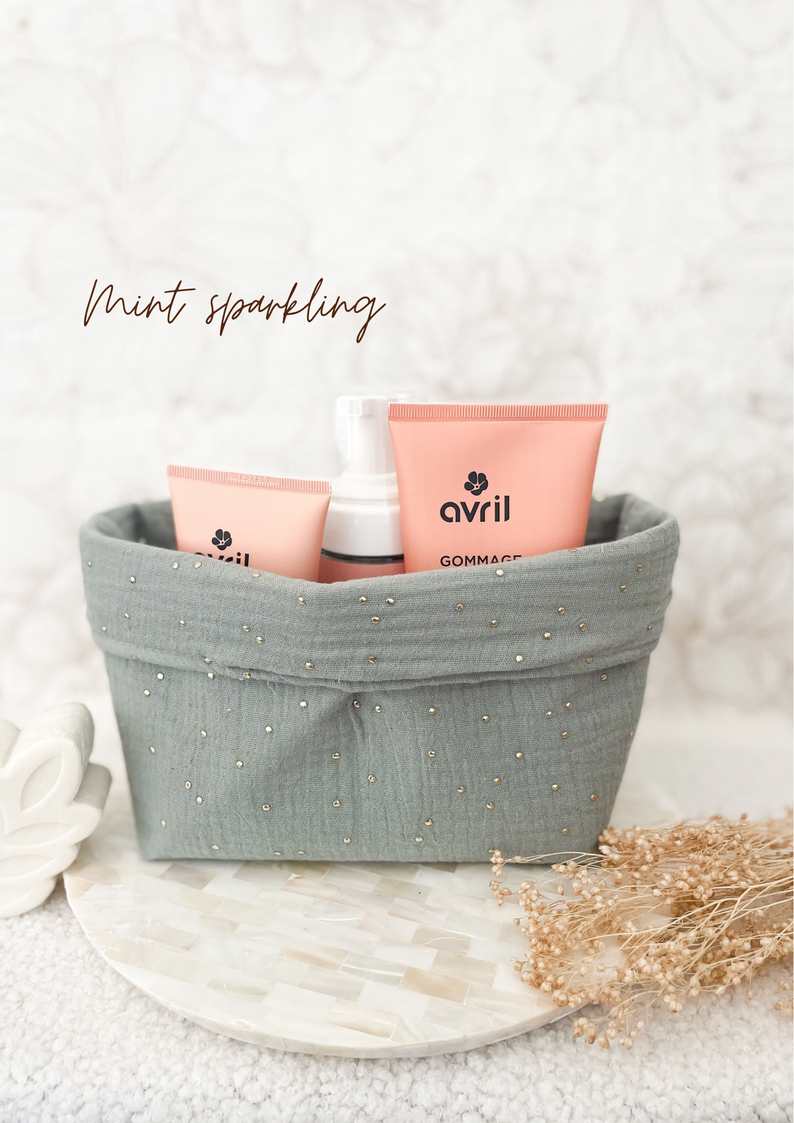 Grande panière en double gaze