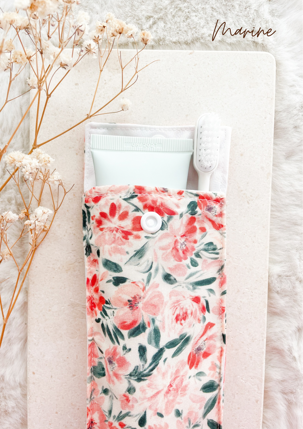 Etui imperméable pour brosse à dent et dentifrice / pochette à couvert