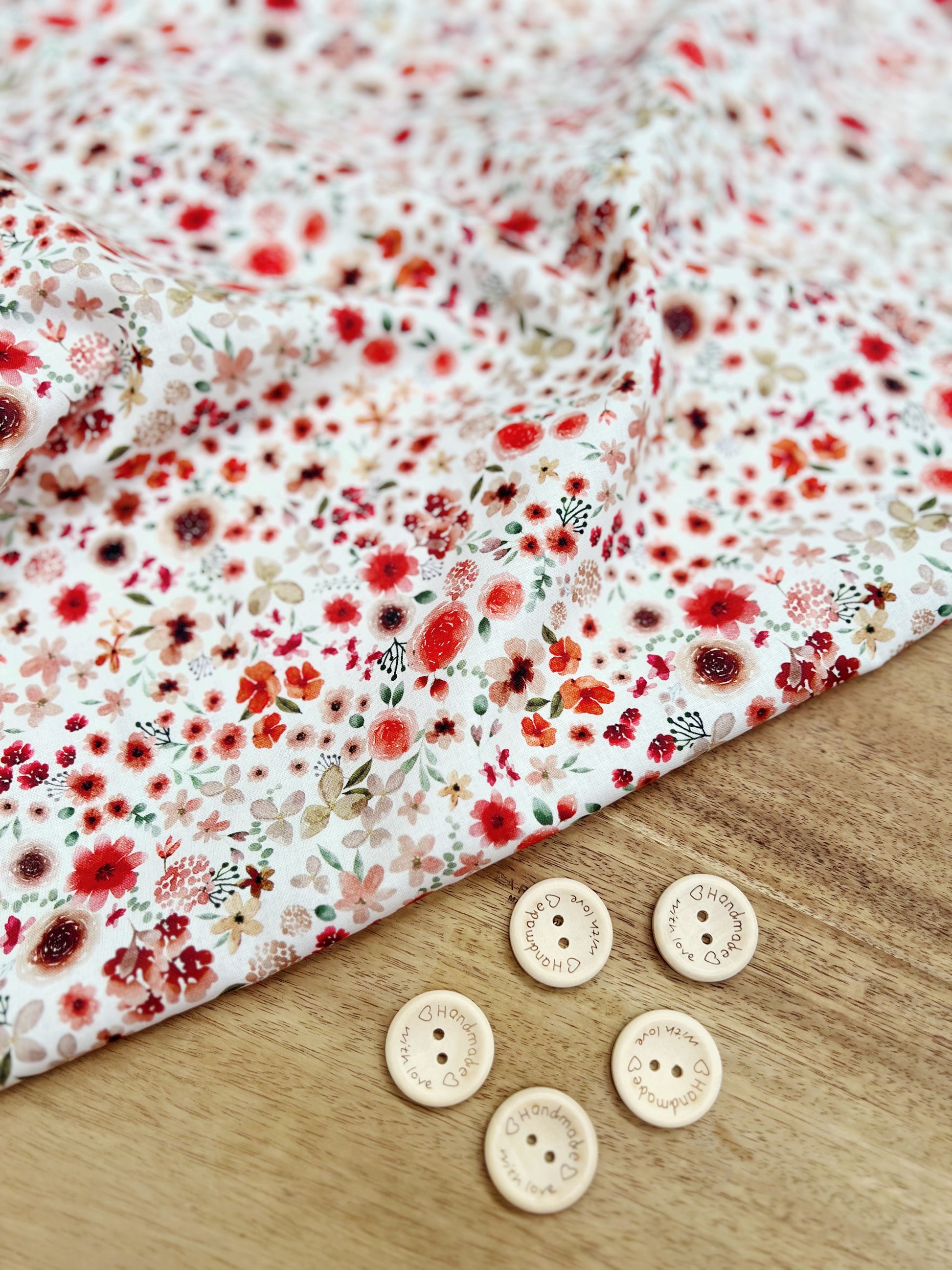 Bedruckte Baumwolle mit Hortense-Print