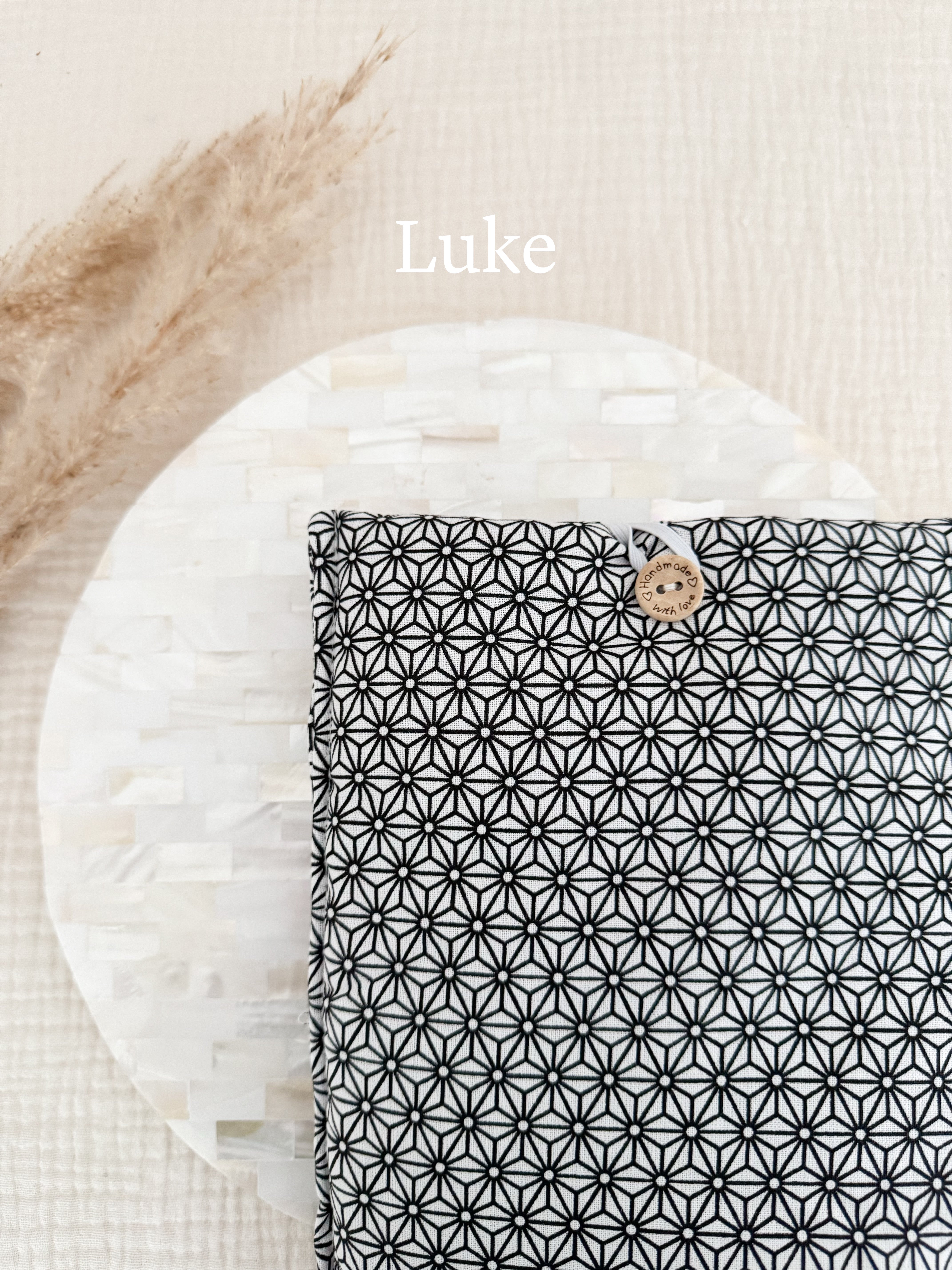Housse Livre En Tissu A5 Avec Marque-page Cœur - Lavable, Fait Main, Protection élégante Pour Roman, Cahier