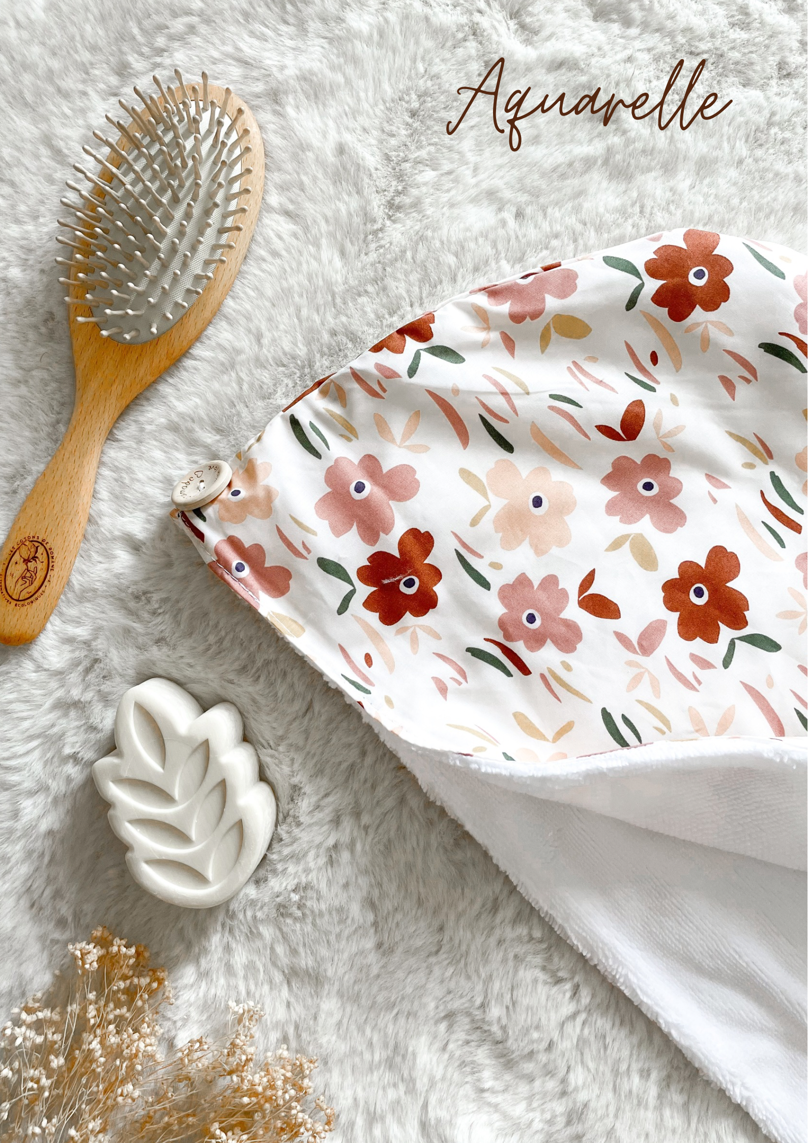 Serviette / turban pour cheveux