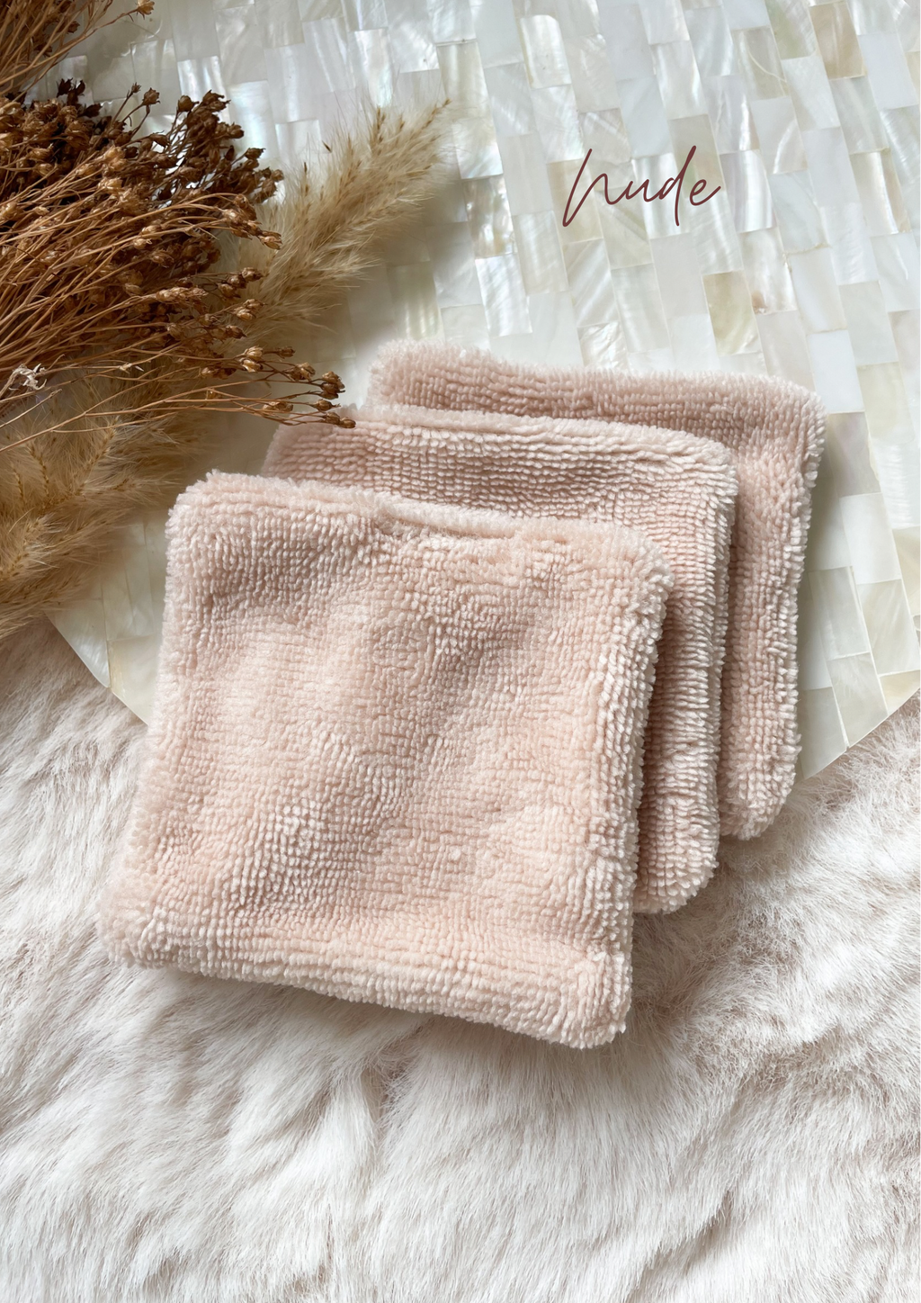 Lot de 5 cotons lavables double face