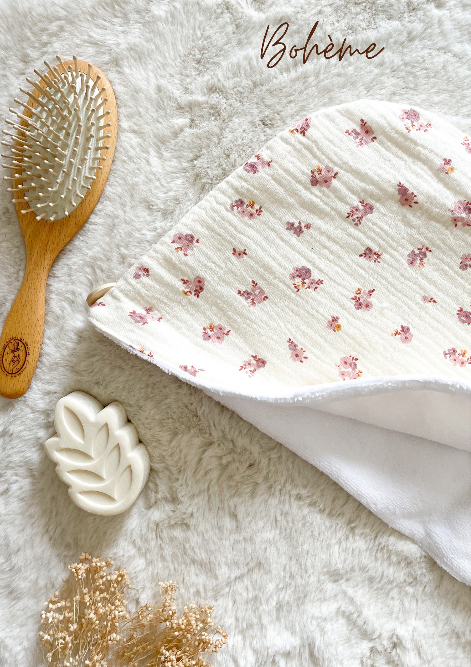 Serviette / turban pour cheveux