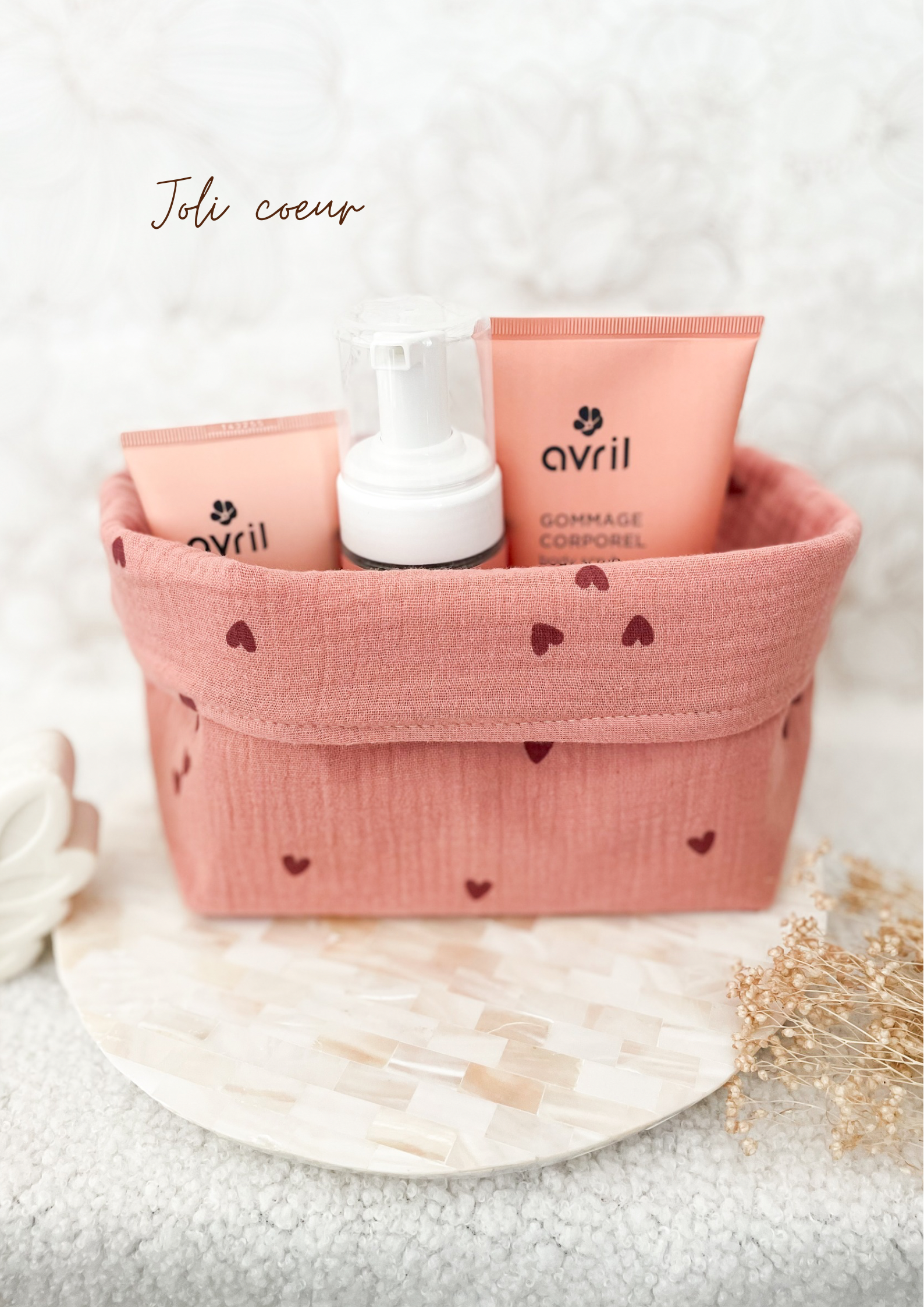 Grande panière en double gaze