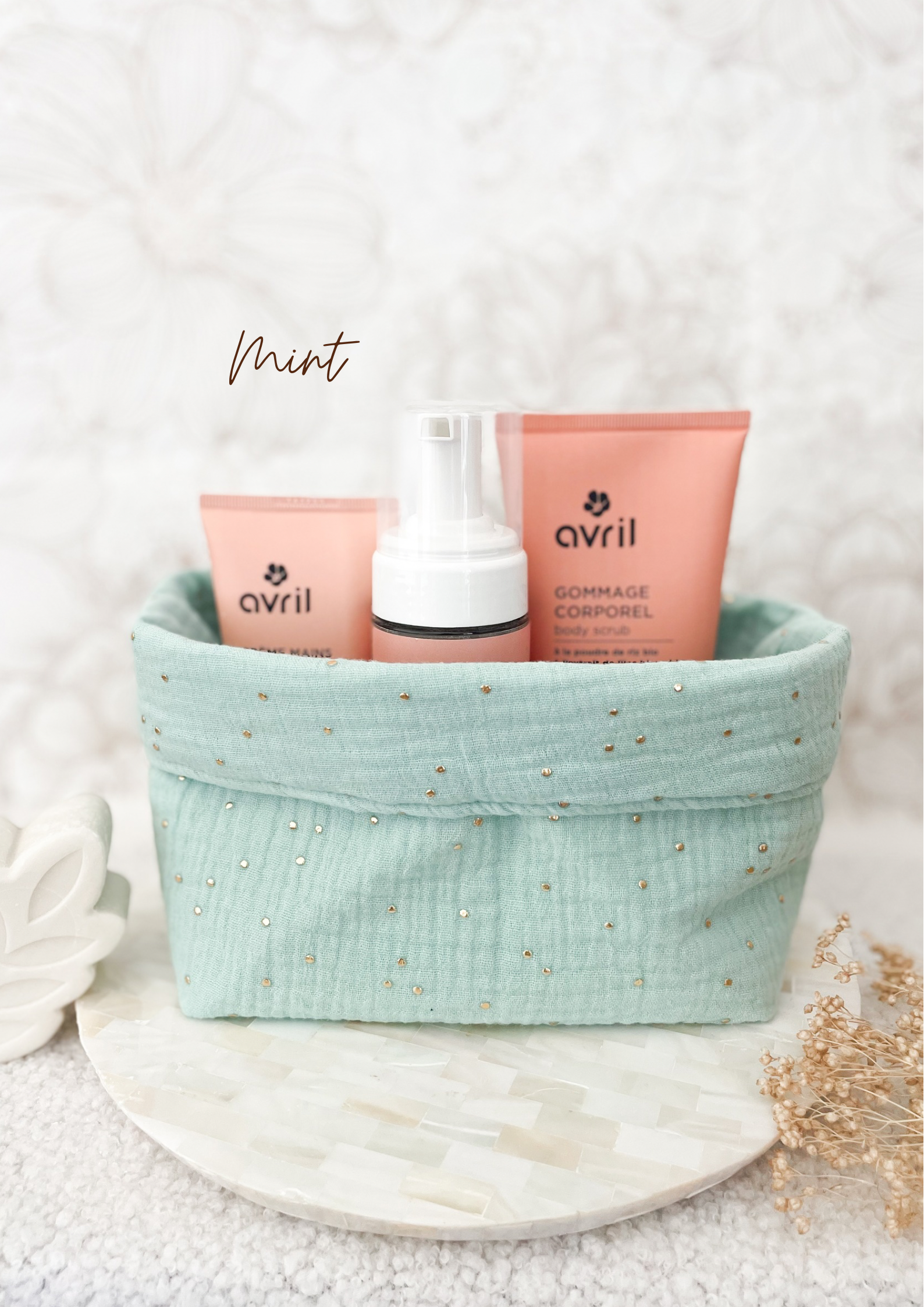 Grande panière en double gaze