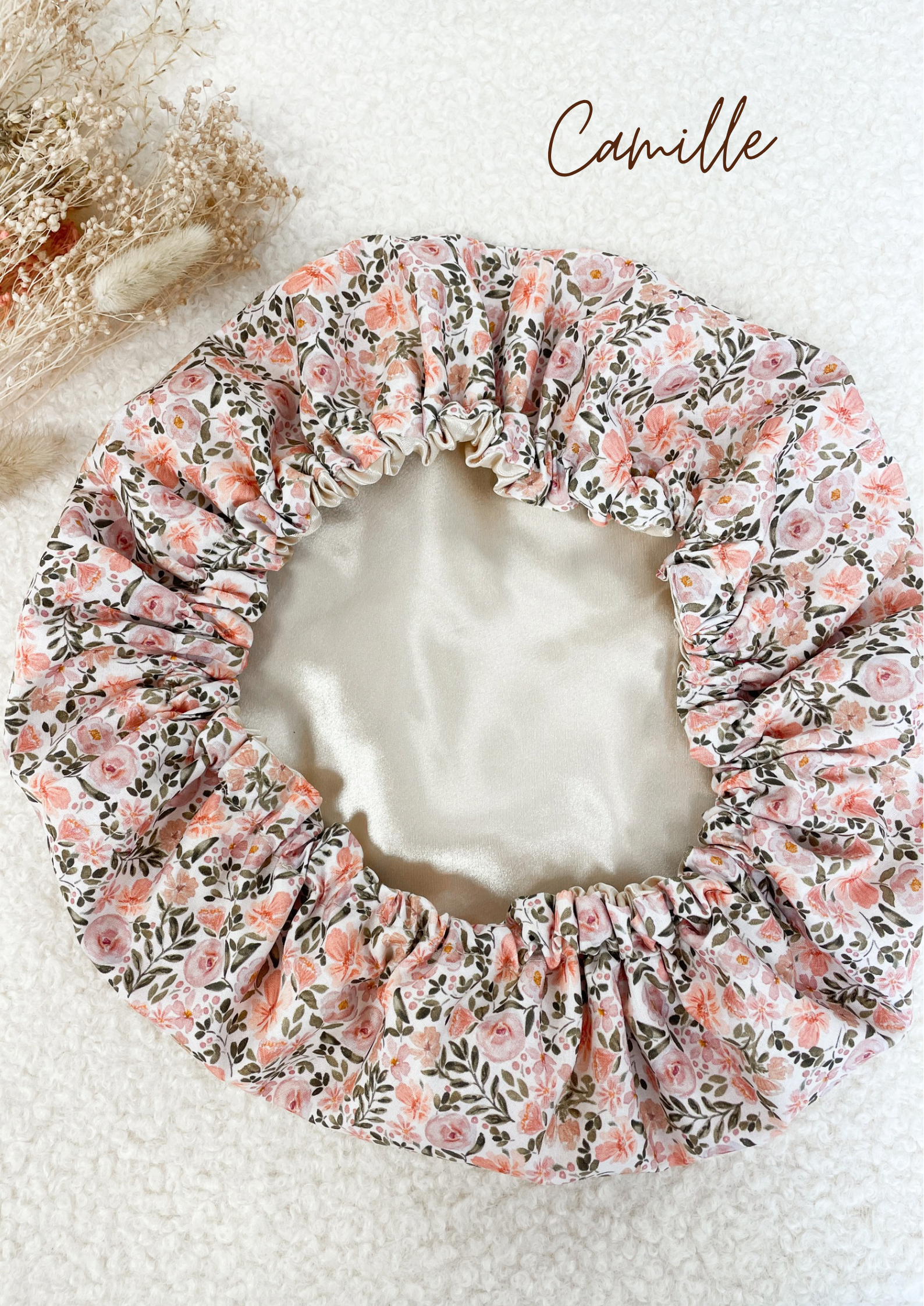 Bonnet de soin en satin