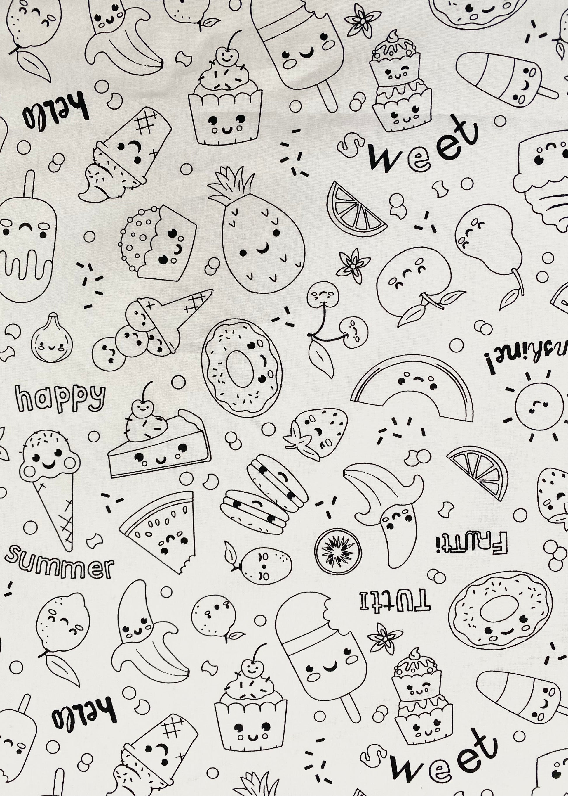 Coton imprimé Glaces