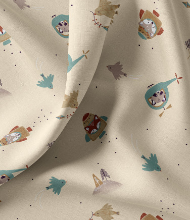 Turtle printed cotton