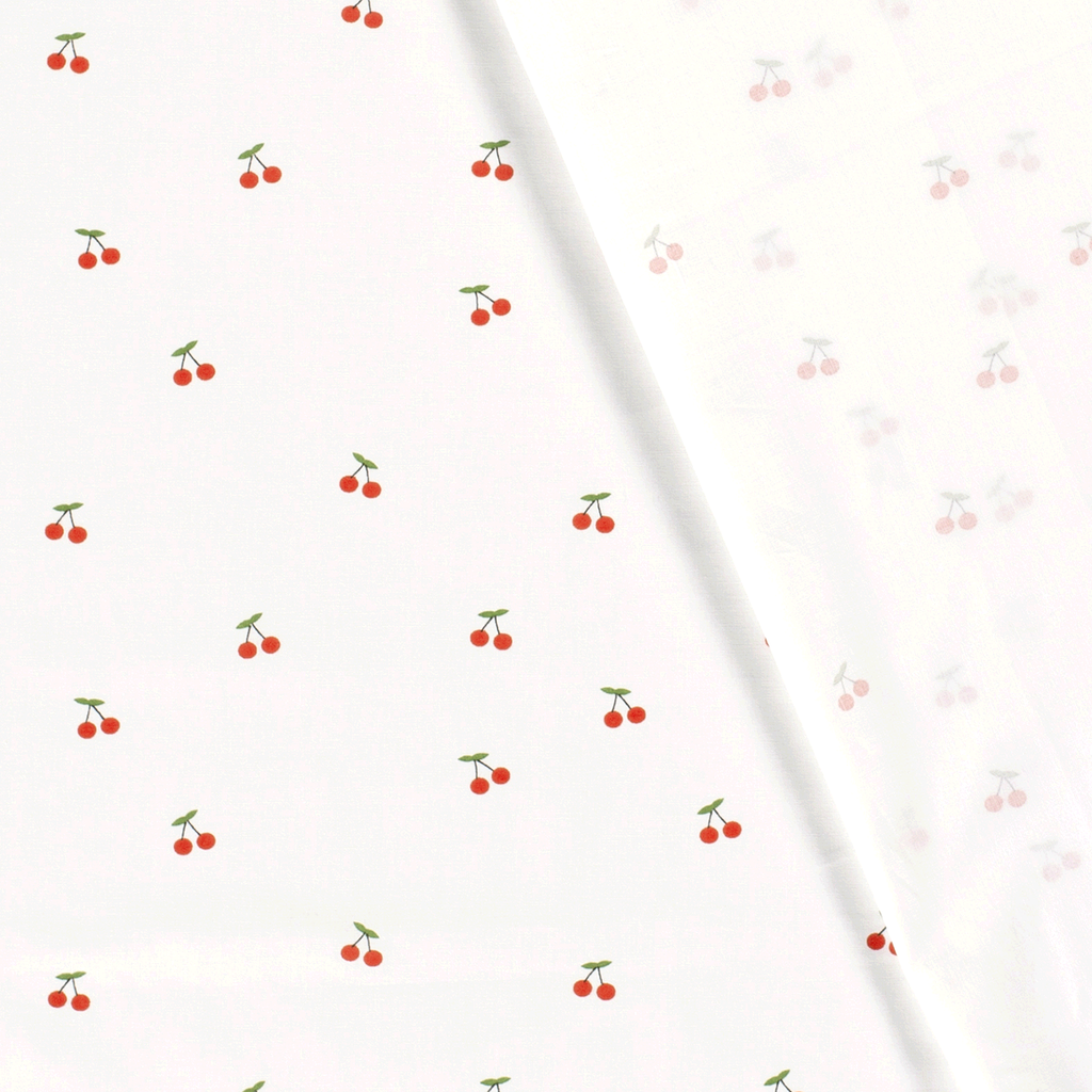 Popeline de coton Cherry