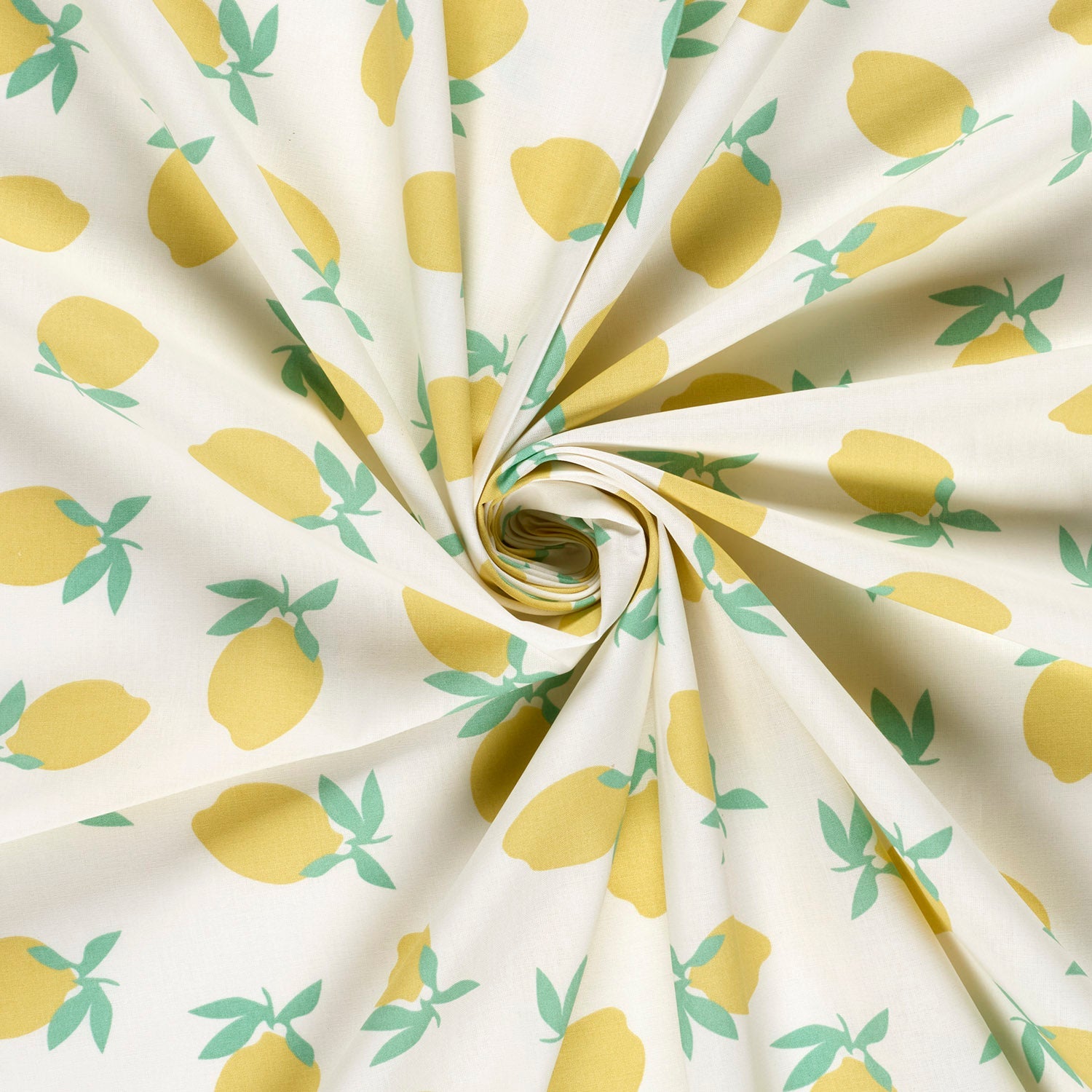 Popeline de coton Citron