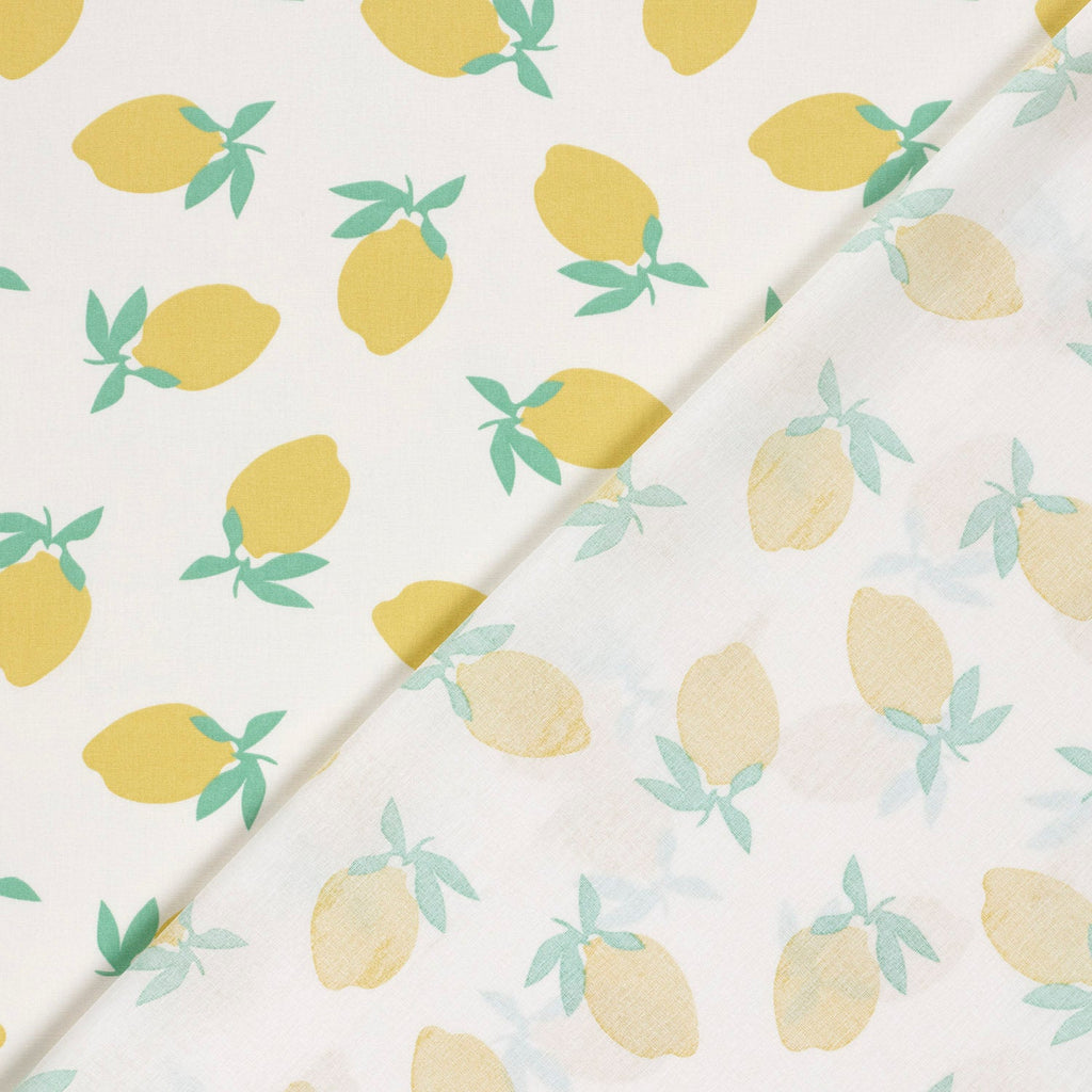 Popeline de coton Citron