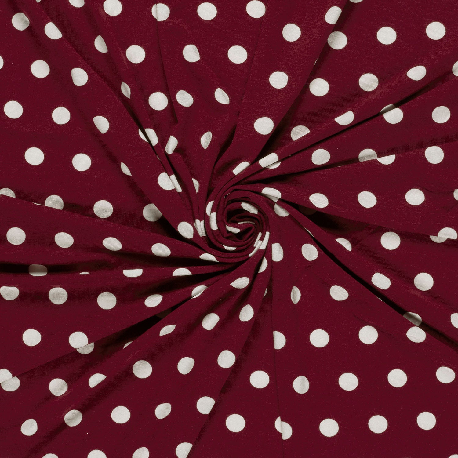 Viscose prune à pois