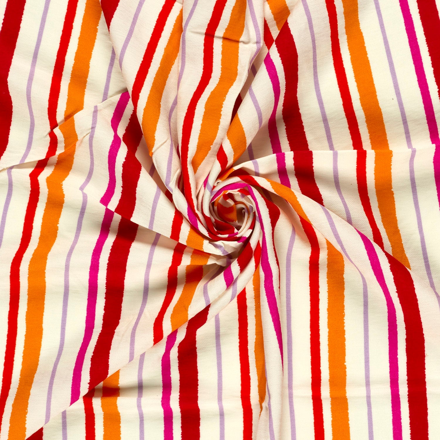 Viscose rayée coloré