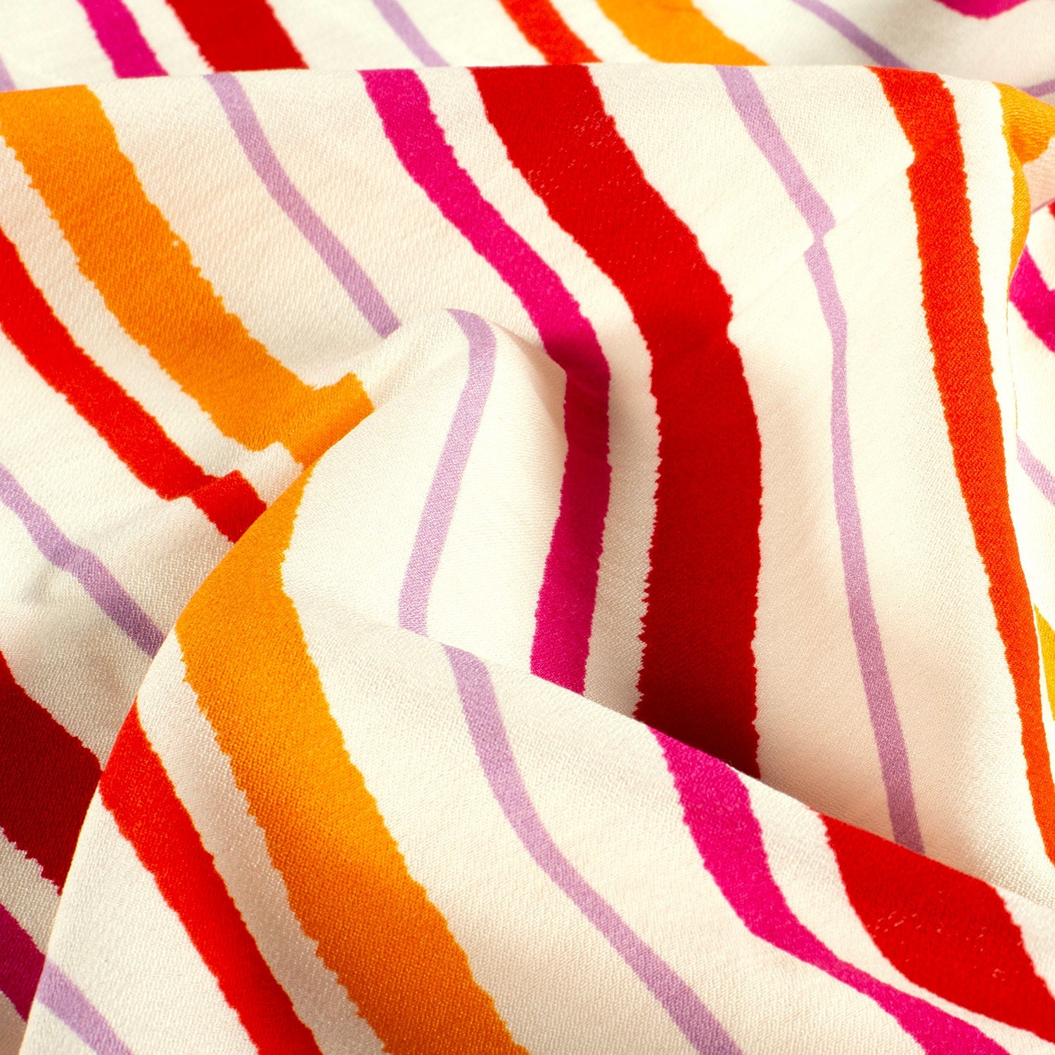 Viscose rayée coloré