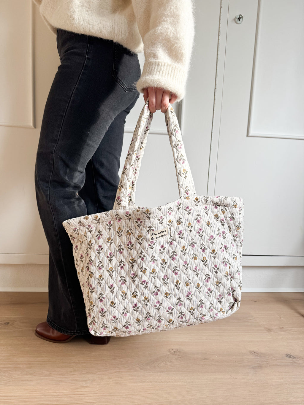 Sac cabas matelassé réversible - Les cotons de Romane