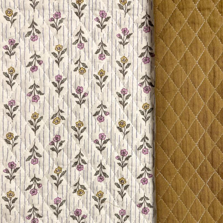 Double gaze matelassée réversible Léonie